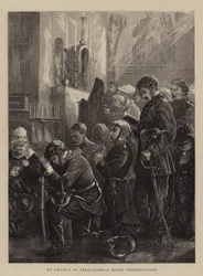 In der Kirche von Versailles, eine gemischte Gemeinde